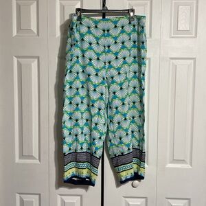 Crown & Ivy bright casual lounge pants size XL